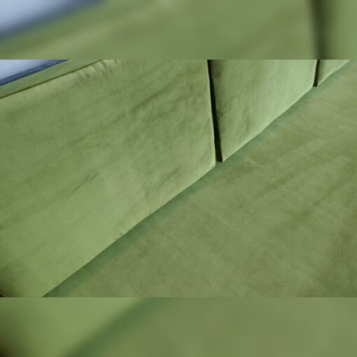 Ercol 355 Studio Couch Bay Leaf Green Velvet Complete set of Cushions and Covers - Image 6