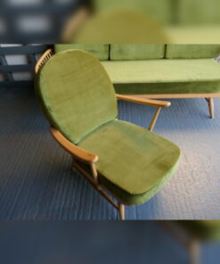 Ercol 203 Seat & Back Cushion in Bay Leaf Green Velvet