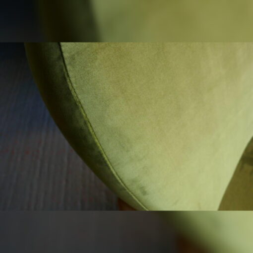 Ercol 355 Studio Couch Bay Leaf Green Velvet Complete set of Cushions and Covers - Image 10