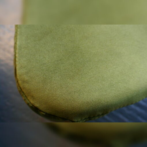 Ercol 341 footstool Cushion in Bay Leaf Green Velvet - Image 7