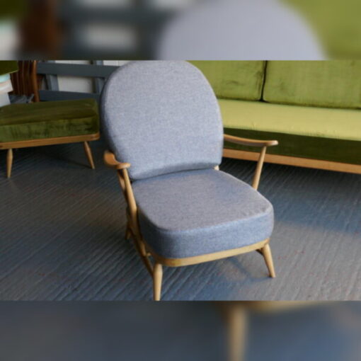 Ercol 203 Seat and Back Cushion in Soft Feel Good Deal Grey - Image 5