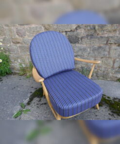 Ercol 203 Seat and Back Cushion in  Navy Thick Stripes