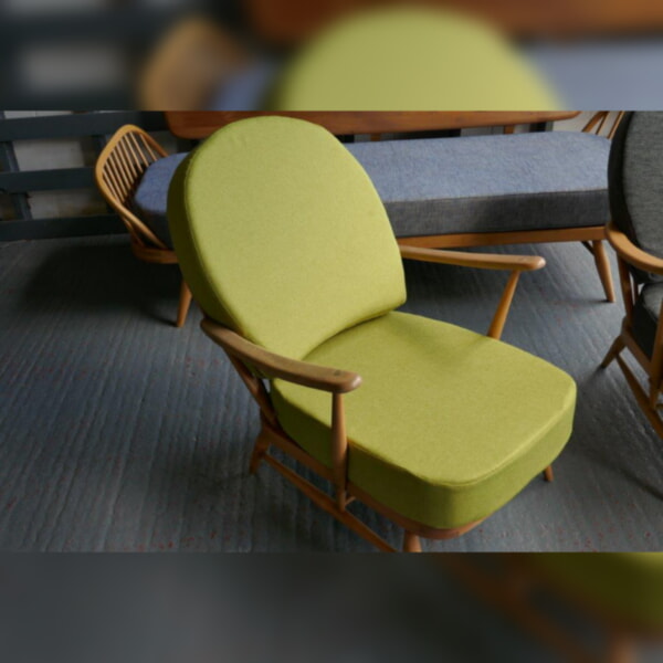 Ercol 203 Seat and Back Cushion in Venus Lime