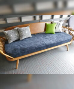 Ercol 355 Studio Couch Mattress only  Ross Fabrics Pimlico Denim
