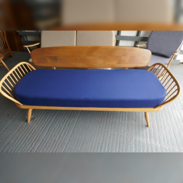 Ercol 355 Studio Couch Mattress only Barton Blue