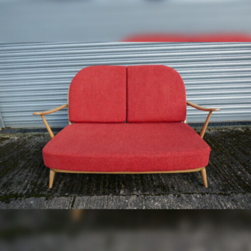 Ercol 203 2 Seater Settee Seat and Back Cushions Galgate Red