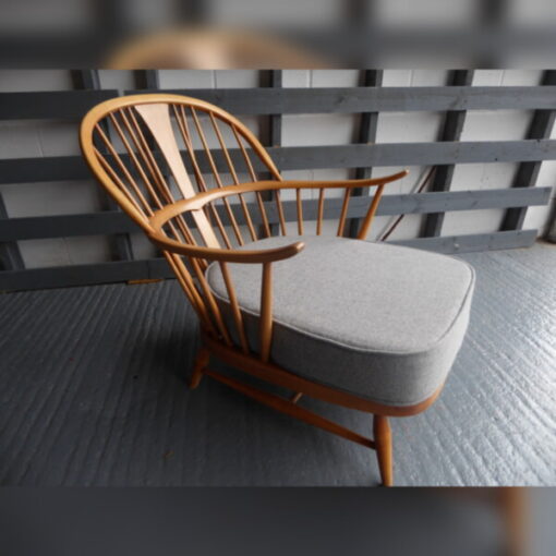 Ercol 501 Light Grey Piped Seat cushion