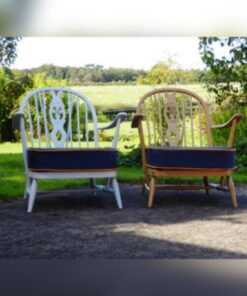 Ercol 203 Seat Cushion in Hilldale Herringbone with Jaffa Piping