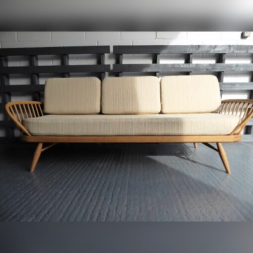 Ercol 355 Studio Couch Complete with foam and Candlewick covers.