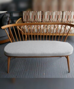 Ercol 349 Love Seat Cushion with Light Grey Stitch Cover