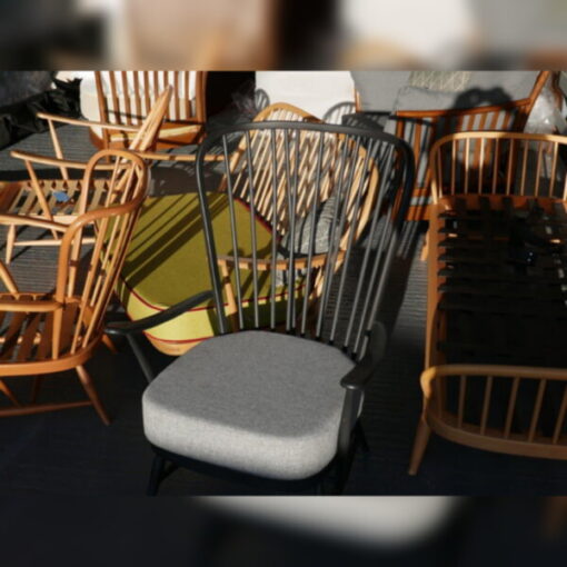 Ercol 203 Seat and Back Cushion in Oriental Toile - Image 7
