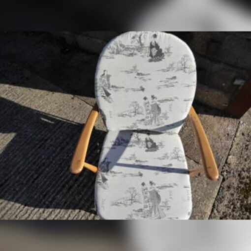 Ercol 203 Seat and Back Cushion in Oriental Toile - Image 4