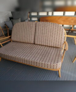 Ercol 203 2 Seater Settee Seat and Back Cushions in Porter and Stone Balmoral Ruby