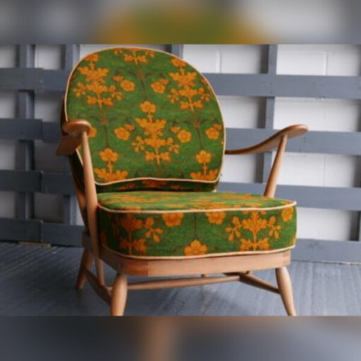 Ercol 203 Seat and Back Cushion in Nouveau Lansdowne Green - Image 4