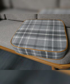 Ercol 205 Footstool Porter & Stone, Balmoral, Dove Grey with Venus Melon piping