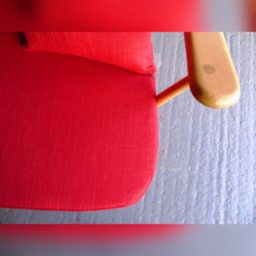 Ercol 203 Seat and Back Cushion in Apple Red - Image 3