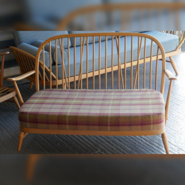 Ercol 203 2 Seater Seat Cushion in Stone & Porter, Balmoral Heather