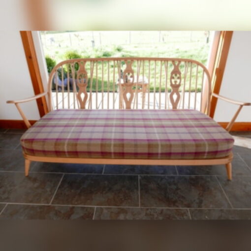 Ercol 203 3 Seater Mattress and Back Cushions in Porter and Stone Balmoral Heather - Image 7