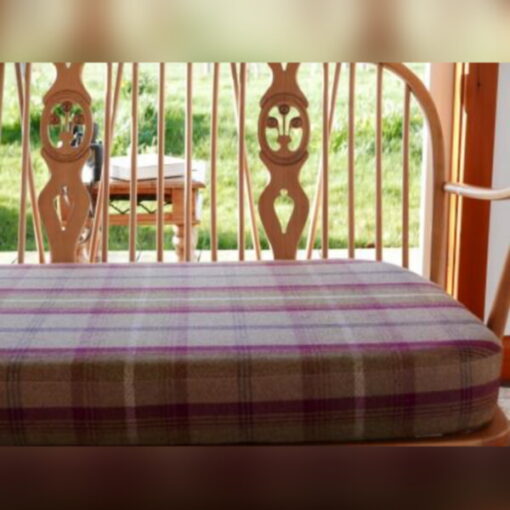 Ercol 203 3 Seater Mattress and Back Cushions in Porter and Stone Balmoral Heather - Image 3
