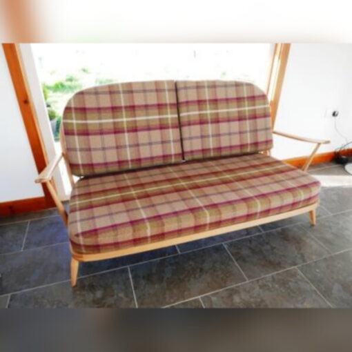 Ercol 203 3 Seater Mattress and Back Cushions in Porter and Stone Balmoral Heather