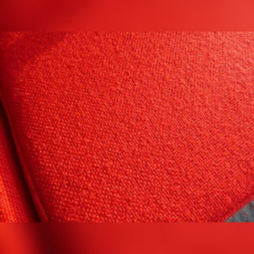 Ercol 203 2 Seater Seat Cushion in 2 pieces with 2 back cushions in Post Box Red - Image 5