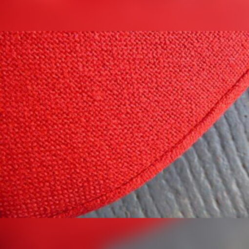 Ercol 203 2 Seater Seat Cushion in 2 pieces with 2 back cushions in Post Box Red - Image 8
