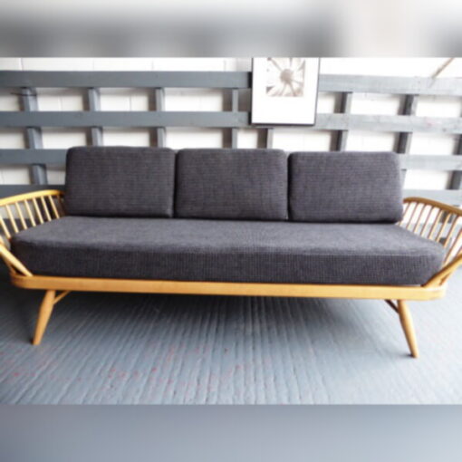 Ercol 355 Studio Couch Galgate Grey Complete set of Cushions and Covers