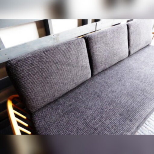 Ercol 355 Studio Couch Galgate Grey Complete set of Cushions and Covers - Image 3