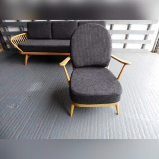 Ercol 203 Seat and Back Cushion in Galgate Grey - Image 4
