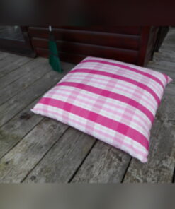 Massive Floor Cushion 36 x 36 inches Pink Breeze Check