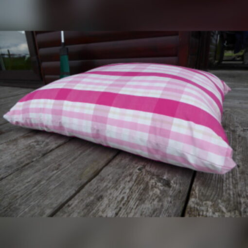 Massive Floor Cushion 36 x 36 inches Pink Breeze Check - Image 4
