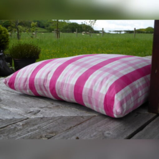 Massive Floor Cushion 36 x 36 inches Pink Breeze Check - Image 3
