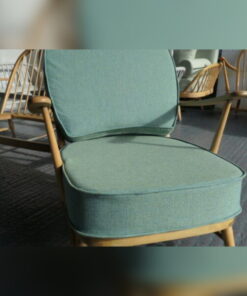 Ercol 203 Seat and Back Cushion in our own Laguna Green, with piping