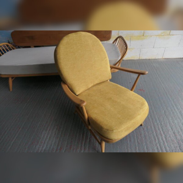 Ercol 203 Seat & Back Cushion in Ross Fabric Raffles Mustard