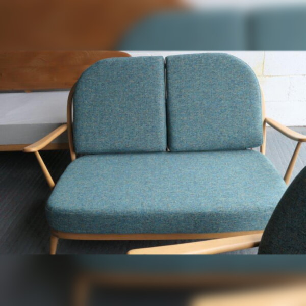 Ercol 203 2 Seater Settee Seat & 2 Back Cushions in Cristina Marrone Hedgerow