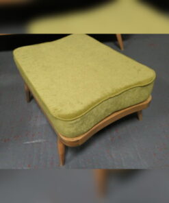 Ercol 341 Footstool Cushion in Ross Fabric Pimlico Crush Zest with piping