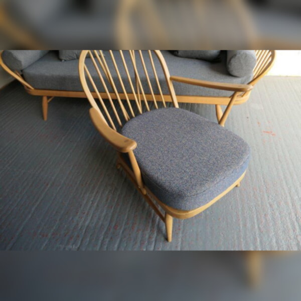 Ercol 203 Seat Cushion in Cristina Marrone Thunderstorm
