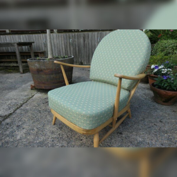 Ercol 203 Seat & Back cushions in Ross Fabric Faremont Lattice Celadon