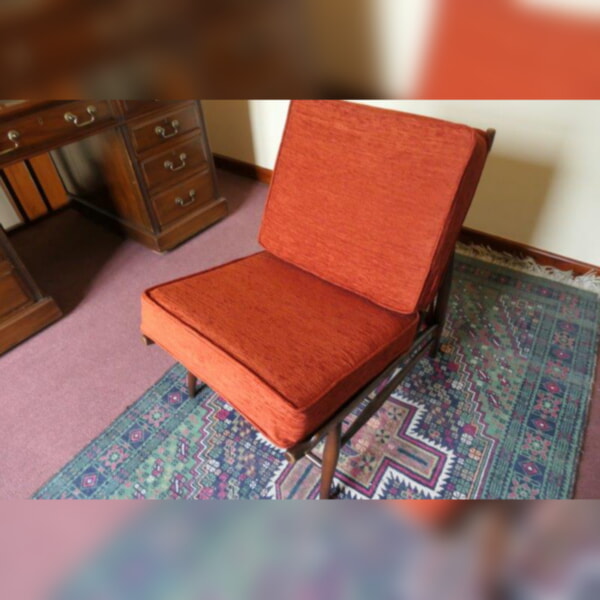 Ercol 427 Seat and Back Cushions in Ross Fabrics Canterbury Terracotta