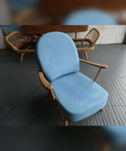Ercol 203 Seat & Back Cushions in Suede Duck Egg Blue