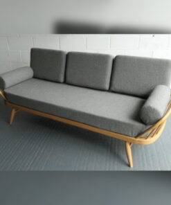 Ercol Daybed- Studio Couch cushions only in our Split Granite Grey + bolsters