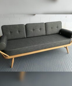 Ercol 355 Studio Couch African Elephant Grey Full Monty
