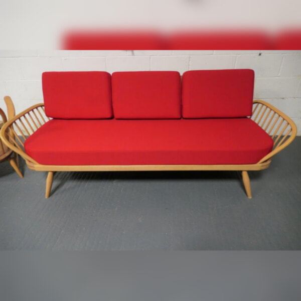 Ercol Daybed- Studio Couch cushions only in Westminster Red