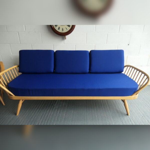 Ercol Daybed- Studio Couch cushions only in Westminster Blue