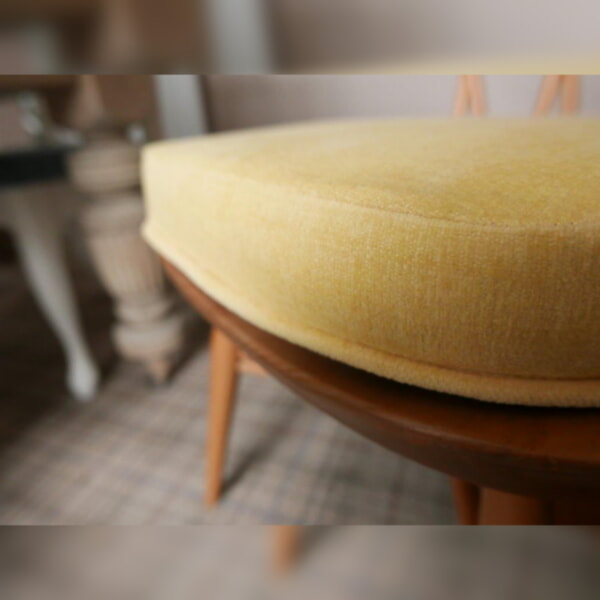 Ercol 365 Dining Seat Cushion and Cover in Soft Primrose - Image 6