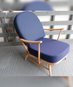 Ercol 203 Seat and Back Cushion in Queen's Blue Navy 92% wool