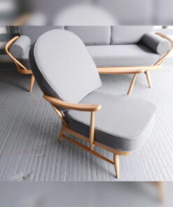 Ercol 203 Seat and Back Cushion 92% Wool with light grey piping