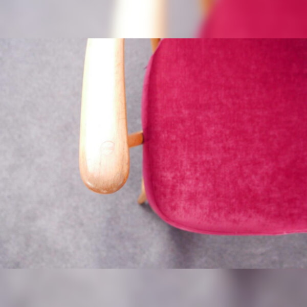 Ercol 334 Seat Cushion Ross Fabrics Pimlico Rouge SR 16022 - Image 3