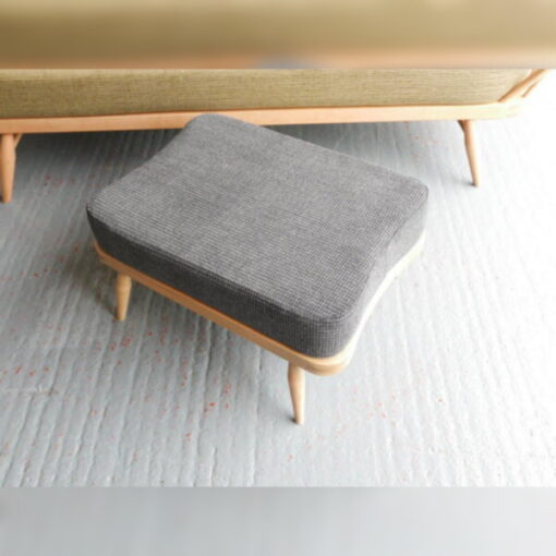 Ercol 341 Footstool Cushion in our Galgate Charcoal - Image 7