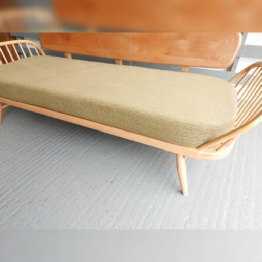 Ercol 355 Studio Couch Olive Leaf Green Complete set of Cushions and Covers - Image 5
